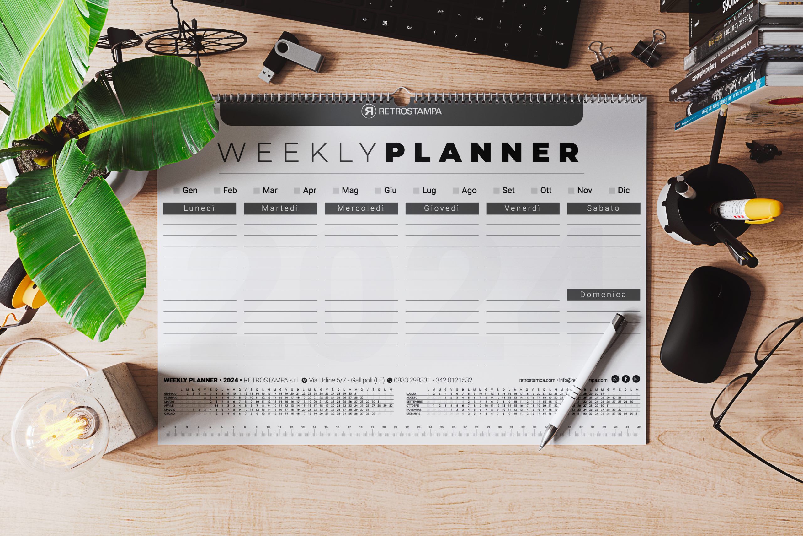 planner da scrivania personalizzati